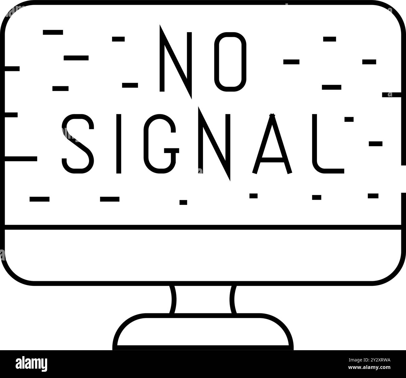 connection lost signal line icon vector illustration Stock Vector Image ...