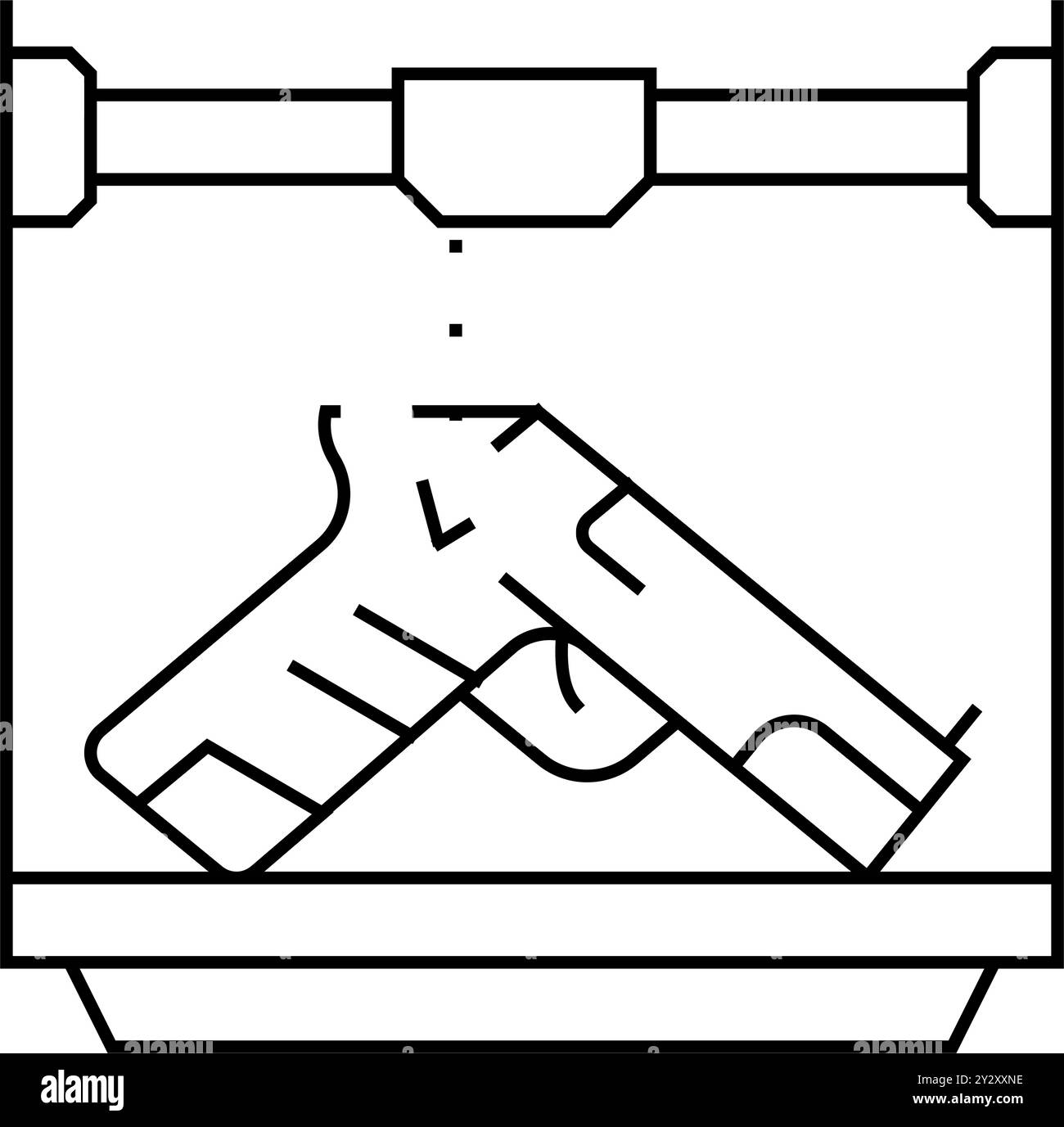 weapons 3d printing line icon vector illustration Stock Vector Image ...