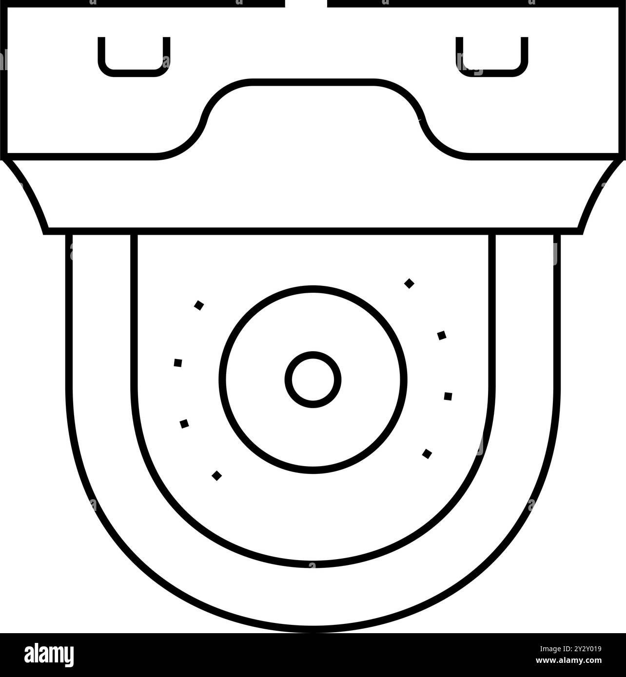 security gadget video camera line icon vector illustration Stock Vector ...