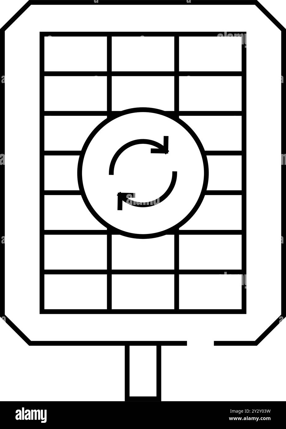 renewable energy line icon vector illustration black Stock Vector Image ...