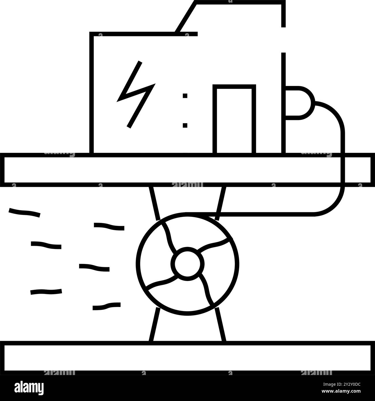 Hydro electricity generate Stock Vector Images - Alamy