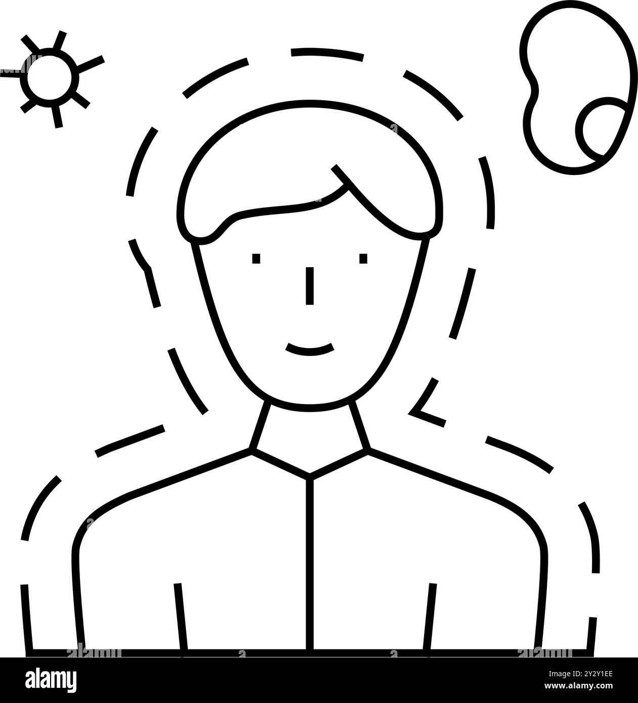 immunity human health line icon vector illustration Stock Vector Image ...