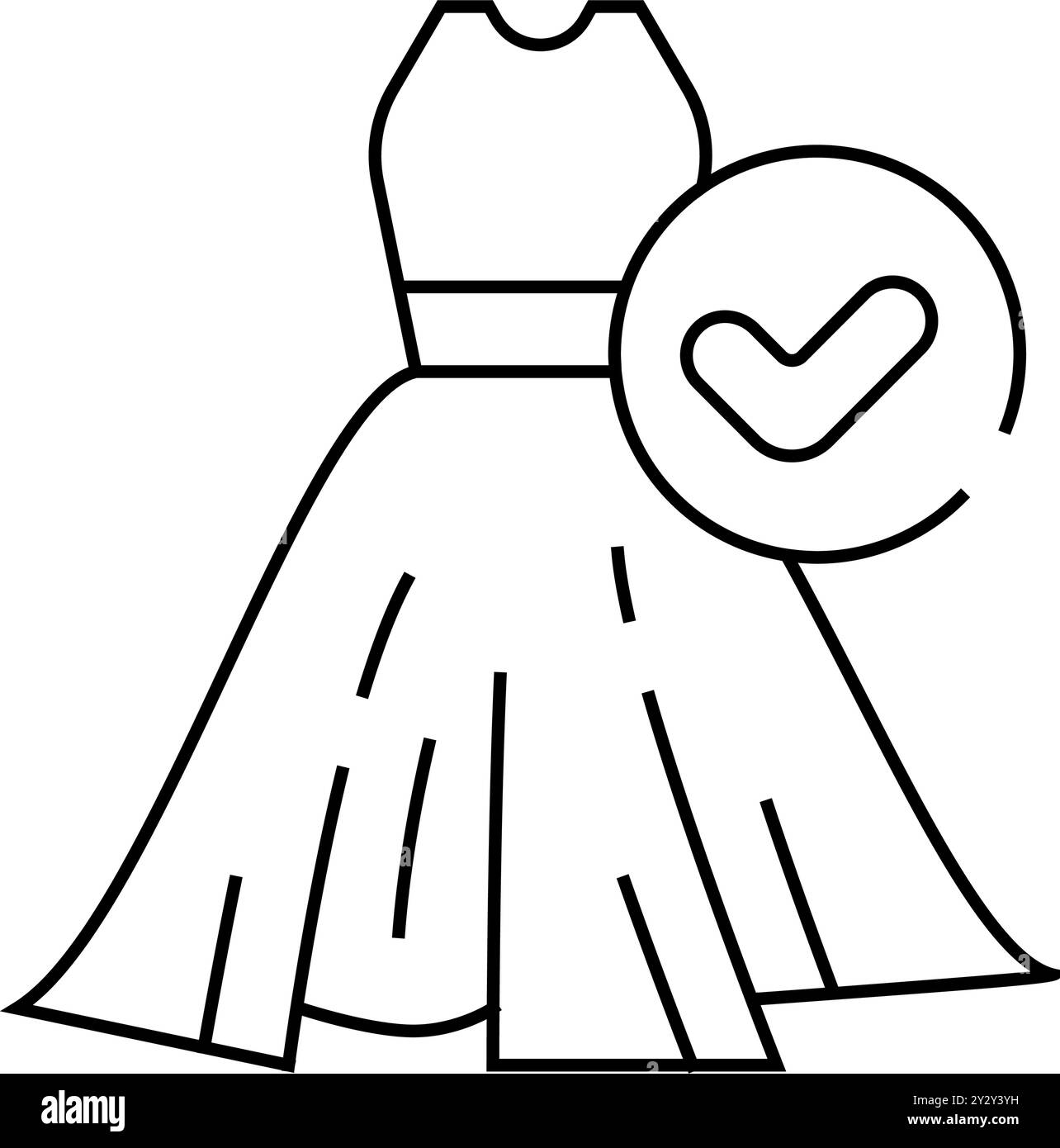 dress-code-for-night-club-line-icon-vector-illustration-stock-vector