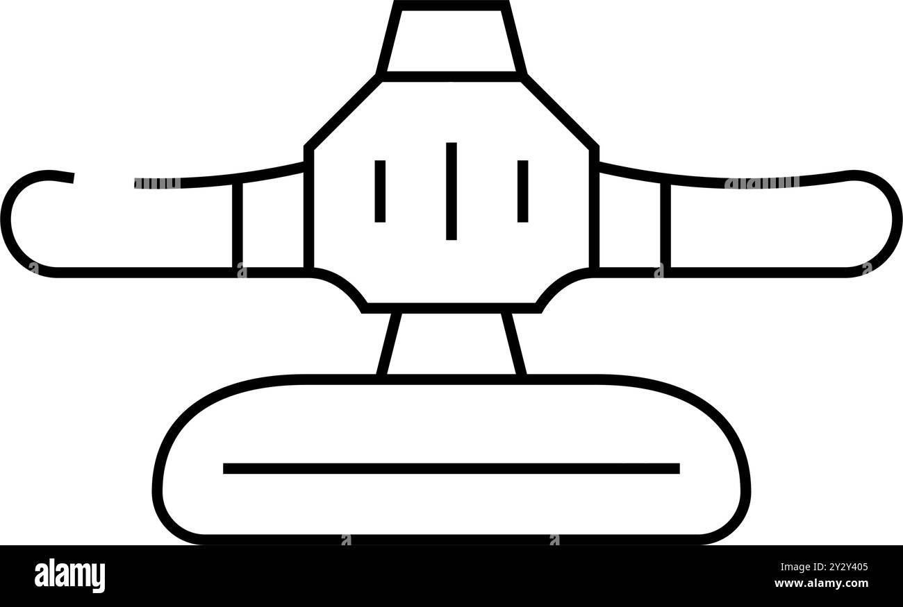 professional equipment for car polishing line icon vector illustration ...