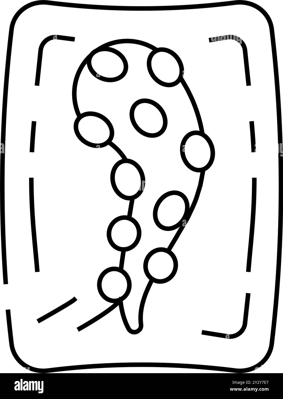 octopus tentacles package line icon vector illustration Stock Vector