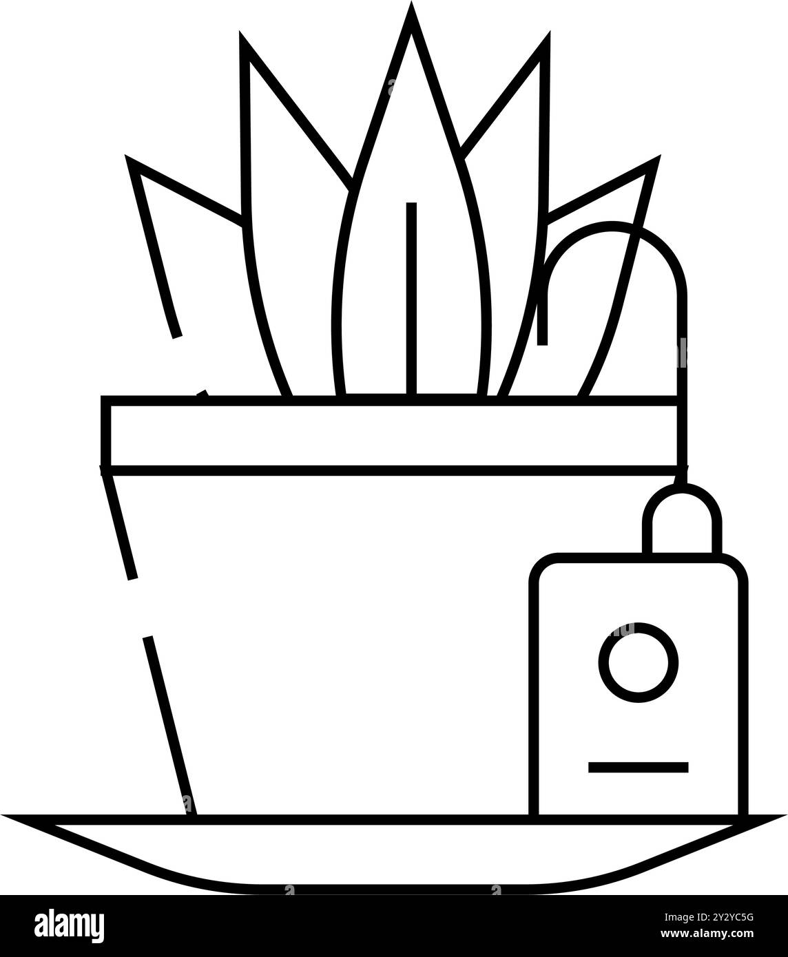 plant watering sensor line icon vector illustration Stock Vector Image ...
