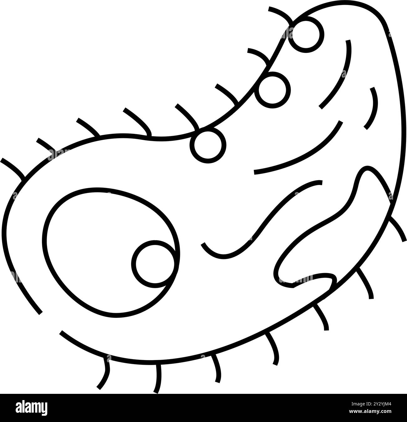 bacteria biogas line icon vector illustration Stock Vector Image & Art ...