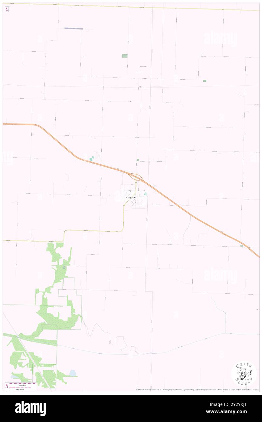 Creighton, Cass County, US, United States, Missouri, N 38 29' 41'', S 94 4' 23'', map, Cartascapes Map published in 2024. Explore Cartascapes, a map revealing Earth's diverse landscapes, cultures, and ecosystems. Journey through time and space, discovering the interconnectedness of our planet's past, present, and future. Stock Photo