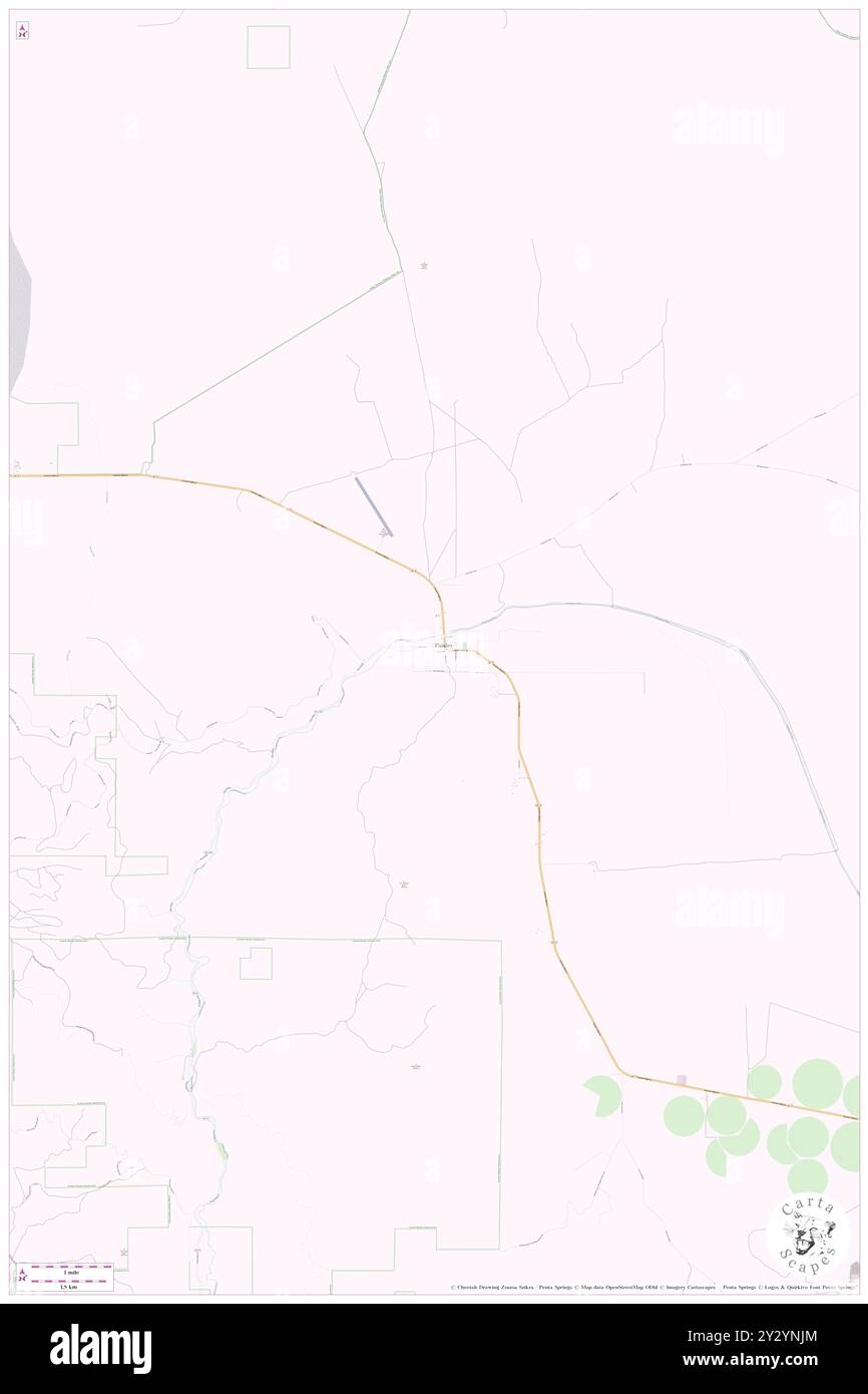 Paisley, Lake County, US, United States, Oregon, N 42 41' 37'', S 120 32' 45'', map, Cartascapes Map published in 2024. Explore Cartascapes, a map revealing Earth's diverse landscapes, cultures, and ecosystems. Journey through time and space, discovering the interconnectedness of our planet's past, present, and future. Stock Photo