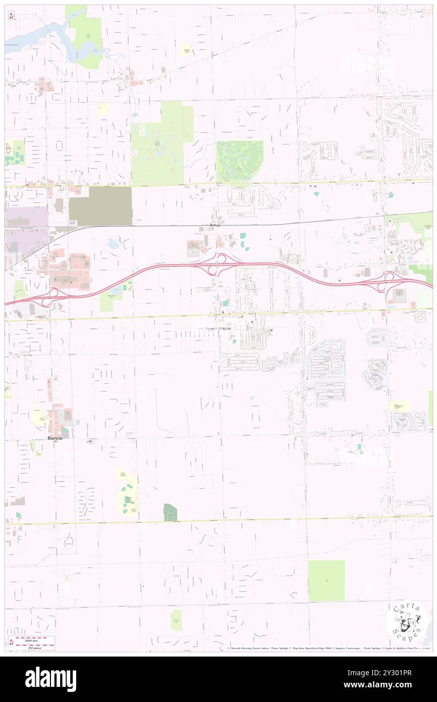 Lapeer Heights, Genesee County, US, United States, Michigan, N 43 0' 31'', S 83 35' 41'', map, Cartascapes Map published in 2024. Explore Cartascapes, a map revealing Earth's diverse landscapes, cultures, and ecosystems. Journey through time and space, discovering the interconnectedness of our planet's past, present, and future. Stock Photo