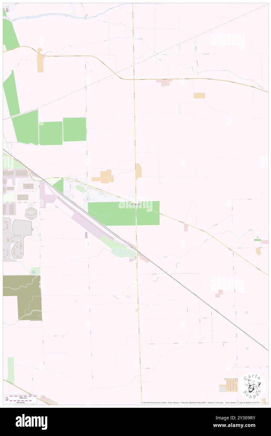 Collegeville, San Joaquin County, US, United States, California, N 37 54' 17'', S 121 8' 50'', map, Cartascapes Map published in 2024. Explore Cartascapes, a map revealing Earth's diverse landscapes, cultures, and ecosystems. Journey through time and space, discovering the interconnectedness of our planet's past, present, and future. Stock Photo