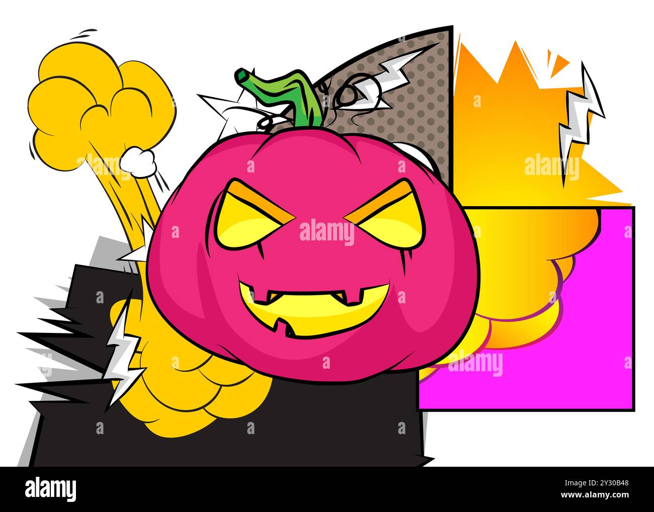 Exploding pumpkin Stock Vector Images - Alamy