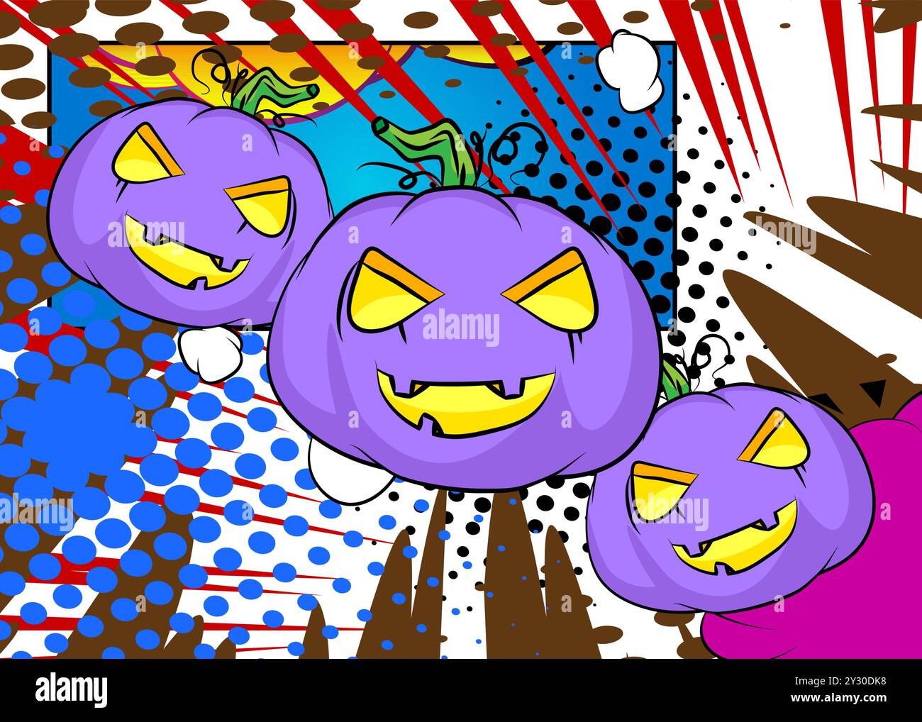 Exploding pumpkin Stock Vector Images - Alamy