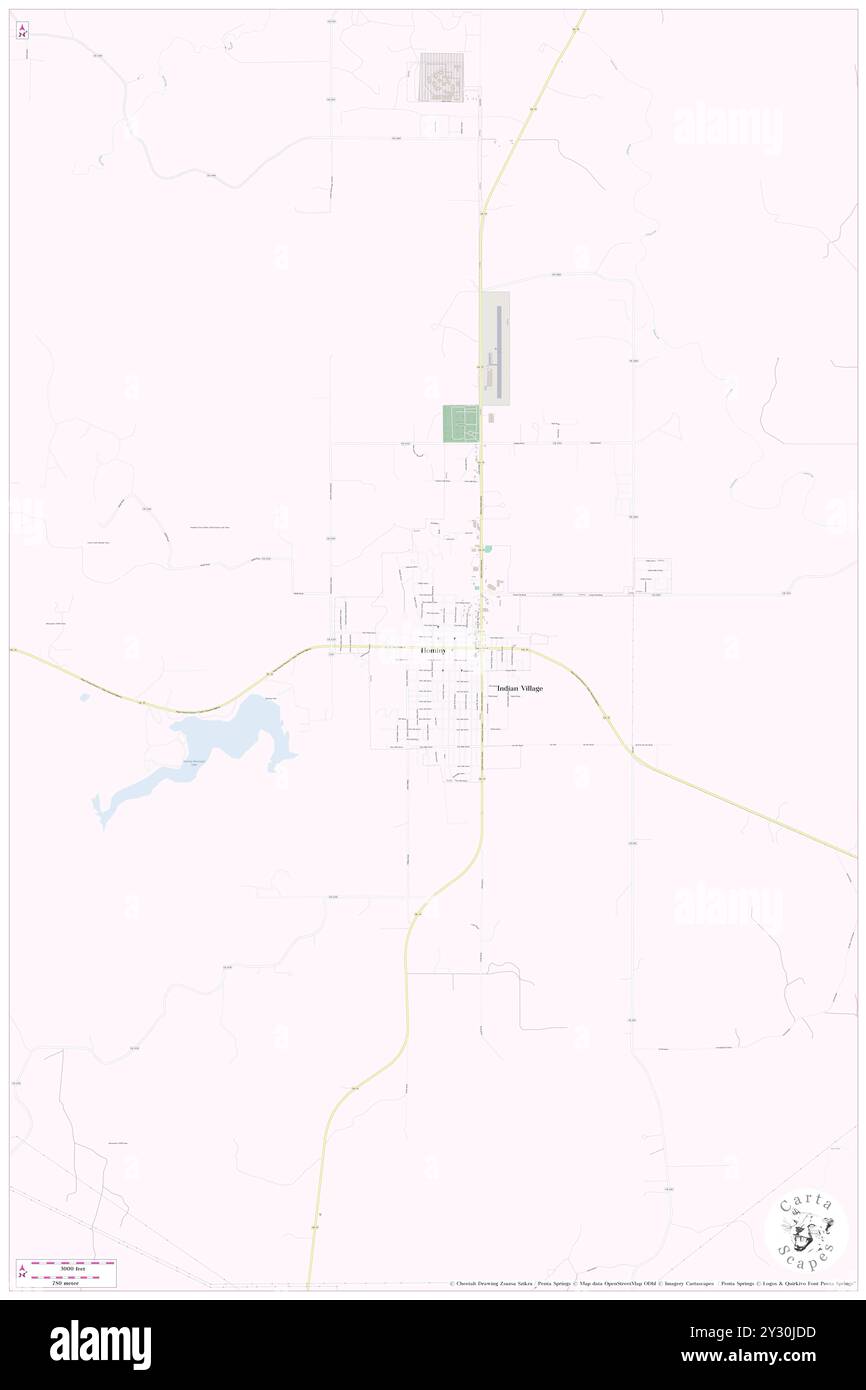 Hominy, Osage County, US, United States, Oklahoma, N 36 24' 51'', S 96 23' 43'', map, Cartascapes Map published in 2024. Explore Cartascapes, a map revealing Earth's diverse landscapes, cultures, and ecosystems. Journey through time and space, discovering the interconnectedness of our planet's past, present, and future. Stock Photo