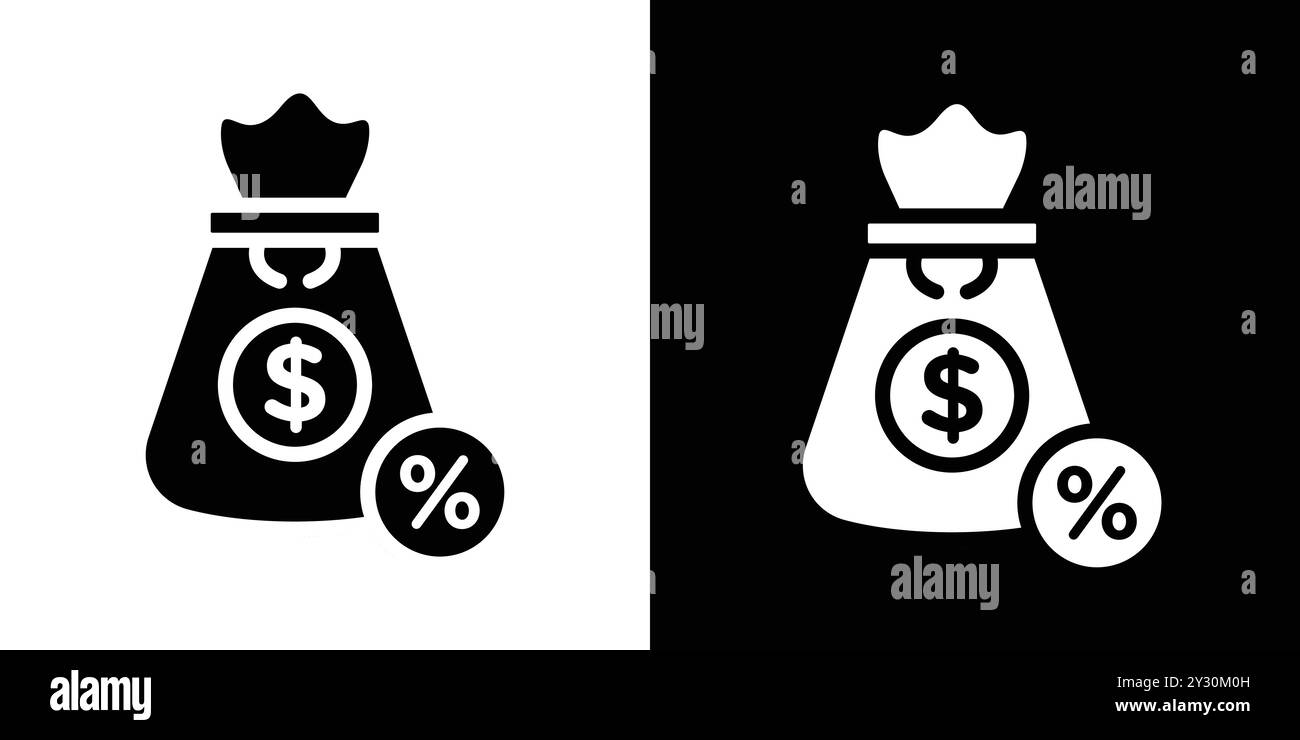 fixed deposit icon vector logo set collection or bundle pack group Stock Vector