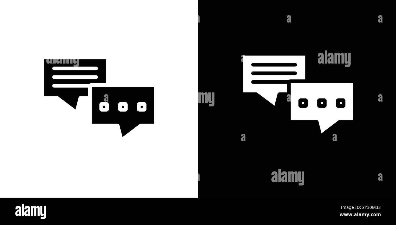 Live chat icon vector logo set collection or bundle pack group Stock Vector