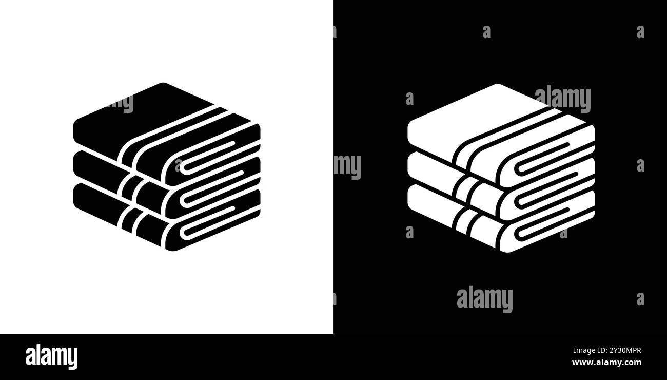 towels icon vector logo set collection or bundle pack group Stock Vector