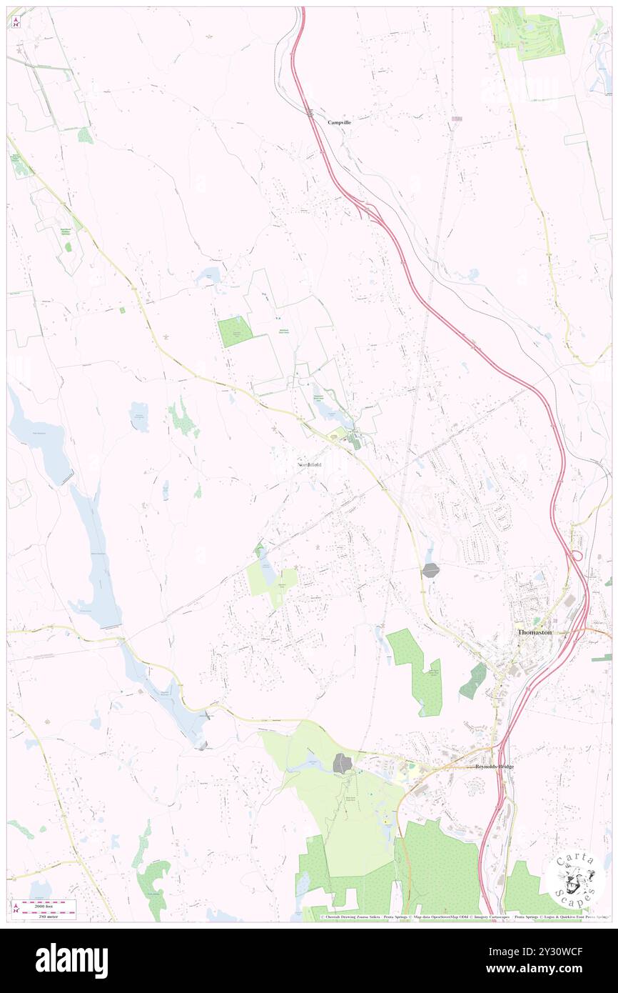 Northfield, Litchfield County, US, United States, Connecticut, N 41 41' 41'', S 73 6' 38'', map, Cartascapes Map published in 2024. Explore Cartascapes, a map revealing Earth's diverse landscapes, cultures, and ecosystems. Journey through time and space, discovering the interconnectedness of our planet's past, present, and future. Stock Photo