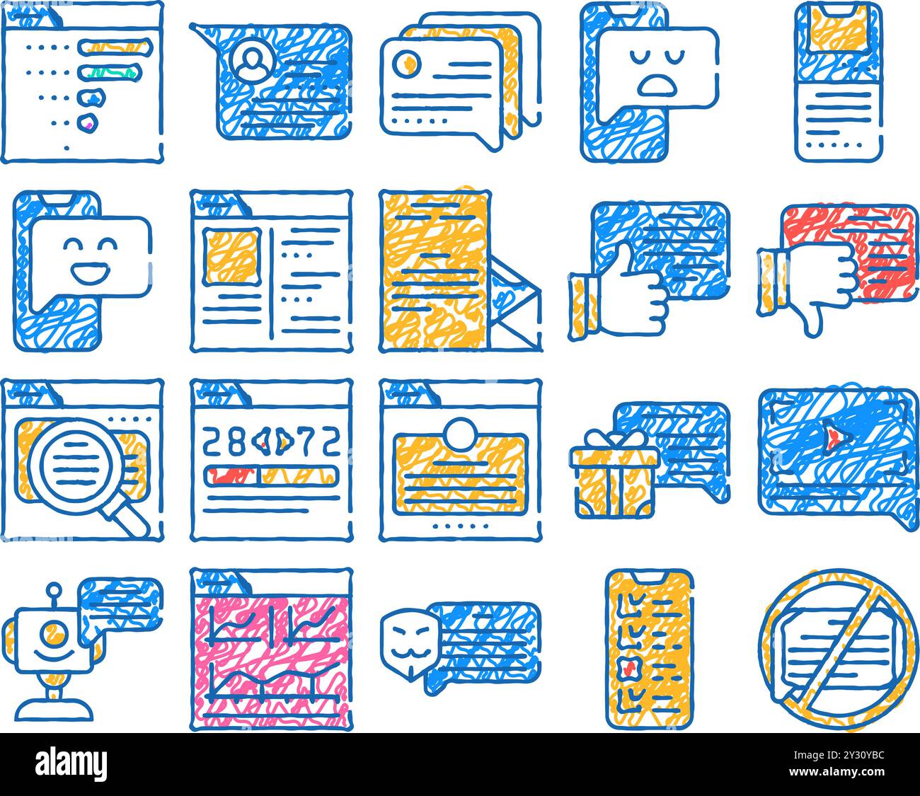 client review feedback icon hand drawn Stock Vector Image & Art - Alamy