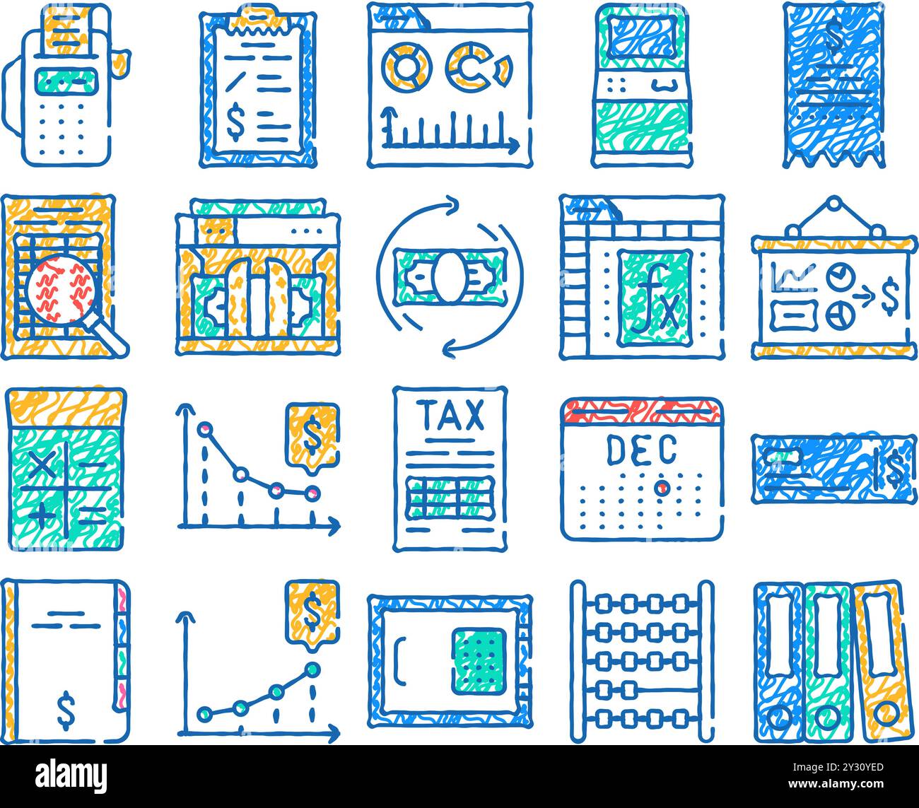 Hand drawn check signs hi-res stock photography and images - Alamy