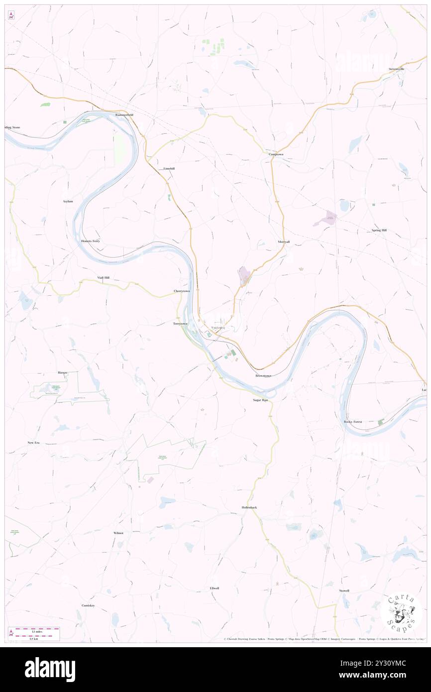 Wyalusing, Bradford County, US, United States, Pennsylvania, N 41 40' 5'', S 76 15' 42'', map, Cartascapes Map published in 2024. Explore Cartascapes, a map revealing Earth's diverse landscapes, cultures, and ecosystems. Journey through time and space, discovering the interconnectedness of our planet's past, present, and future. Stock Photo