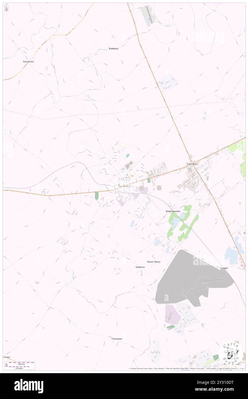 New Oxford, Adams County, US, United States, Pennsylvania, N 39 51' 49'', S 77 3' 20'', map, Cartascapes Map published in 2024. Explore Cartascapes, a map revealing Earth's diverse landscapes, cultures, and ecosystems. Journey through time and space, discovering the interconnectedness of our planet's past, present, and future. Stock Photo