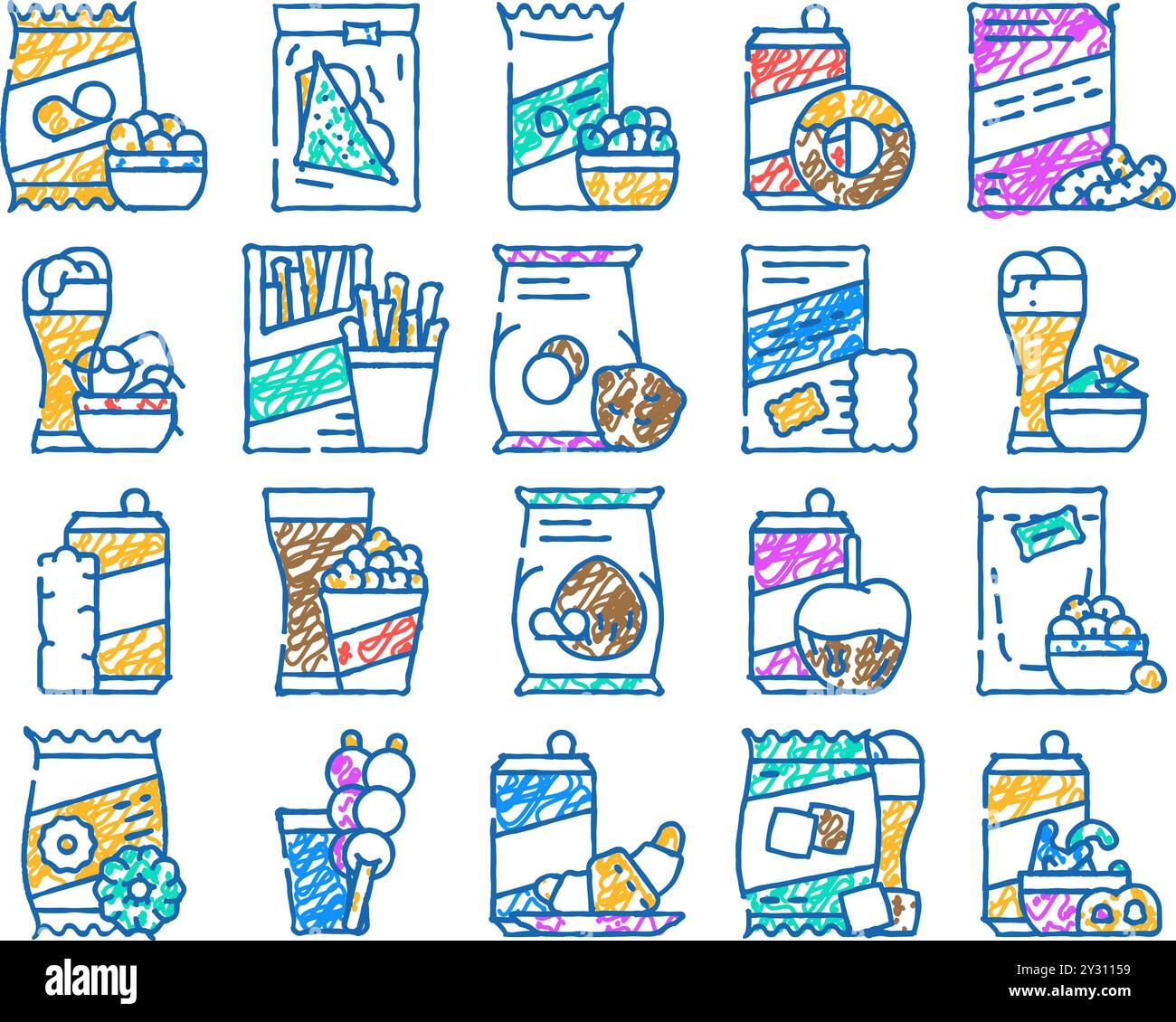 Beer snacks background corn Stock Vector Images - Alamy