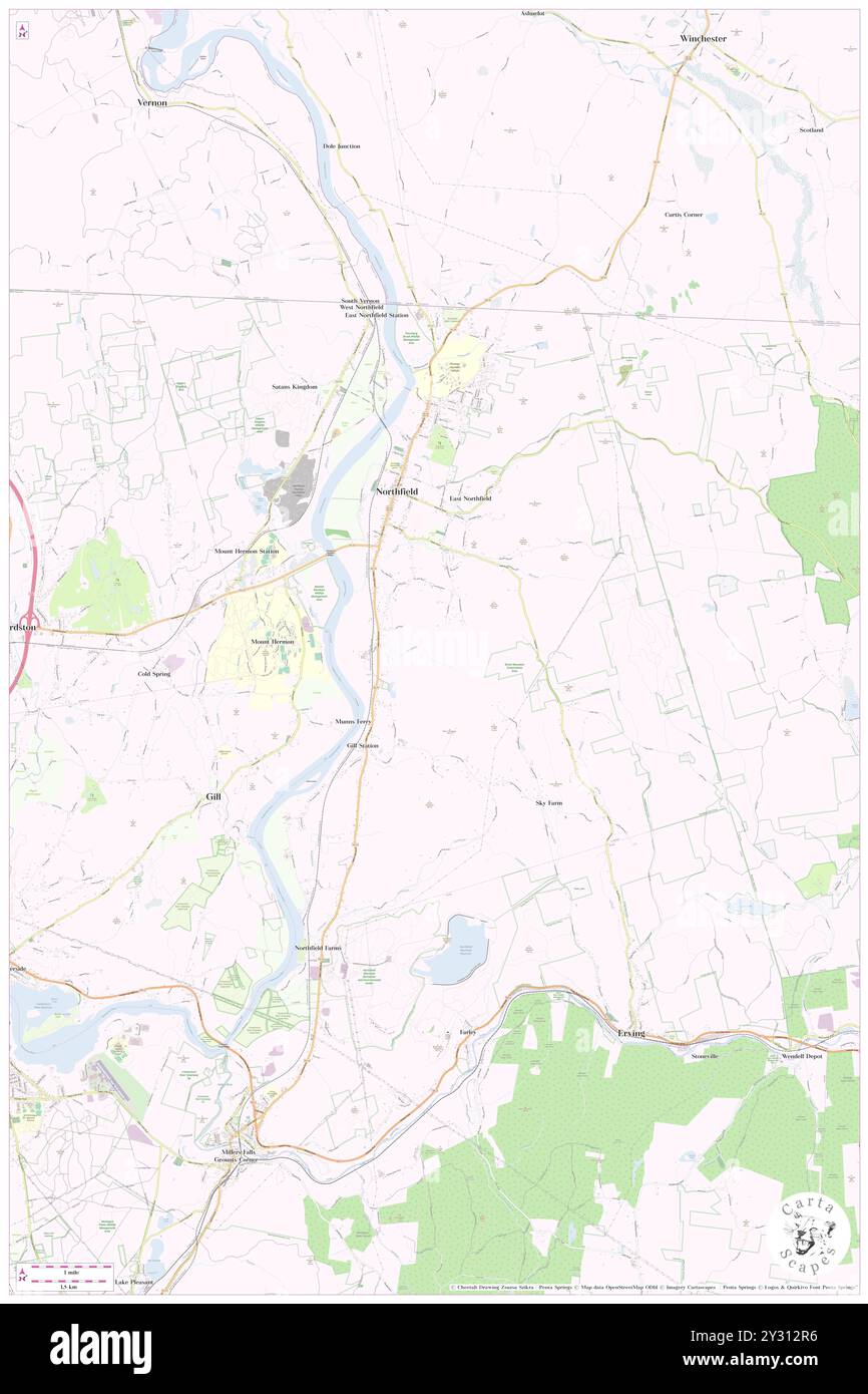 Northfield, Litchfield County, US, United States, Connecticut, N 41 41' 41'', S 73 6' 38'', map, Cartascapes Map published in 2024. Explore Cartascapes, a map revealing Earth's diverse landscapes, cultures, and ecosystems. Journey through time and space, discovering the interconnectedness of our planet's past, present, and future. Stock Photo