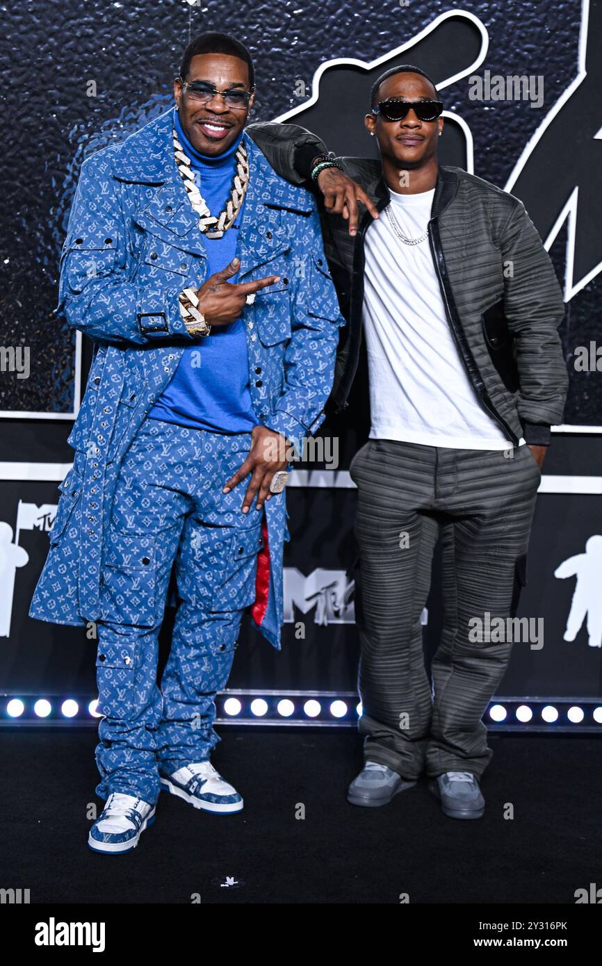 Elmont, USA. 11th Sep, 2024. Busta Rhymes and Trillian Wood Smith