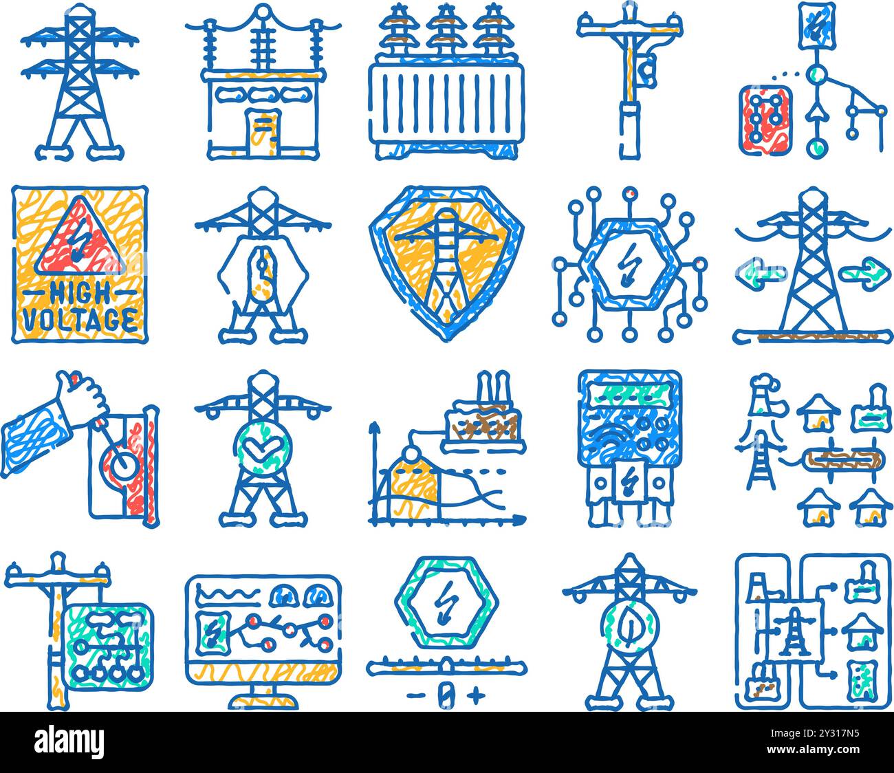 Power tower photovoltaic solar Cut Out Stock Images Pictures Alamy