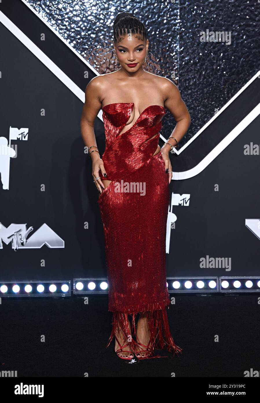 New York, USA. September 11th, 2024. Halle Bailey arriving at the MTV ...
