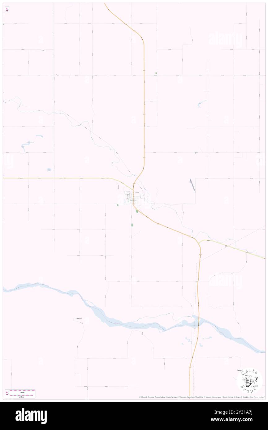 Spencer, McCook County, US, United States, South Dakota, N 43 43' 38'', S 97 35' 35'', map, Cartascapes Map published in 2024. Explore Cartascapes, a map revealing Earth's diverse landscapes, cultures, and ecosystems. Journey through time and space, discovering the interconnectedness of our planet's past, present, and future. Stock Photo