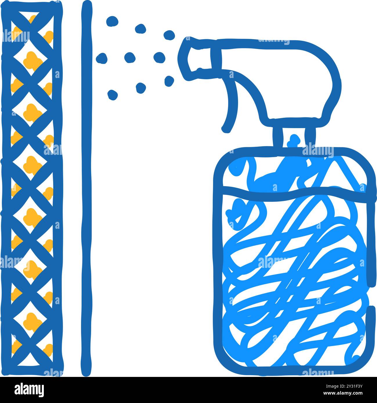 waterproof layer sprayer icon doodle illustration Stock Vector Image ...
