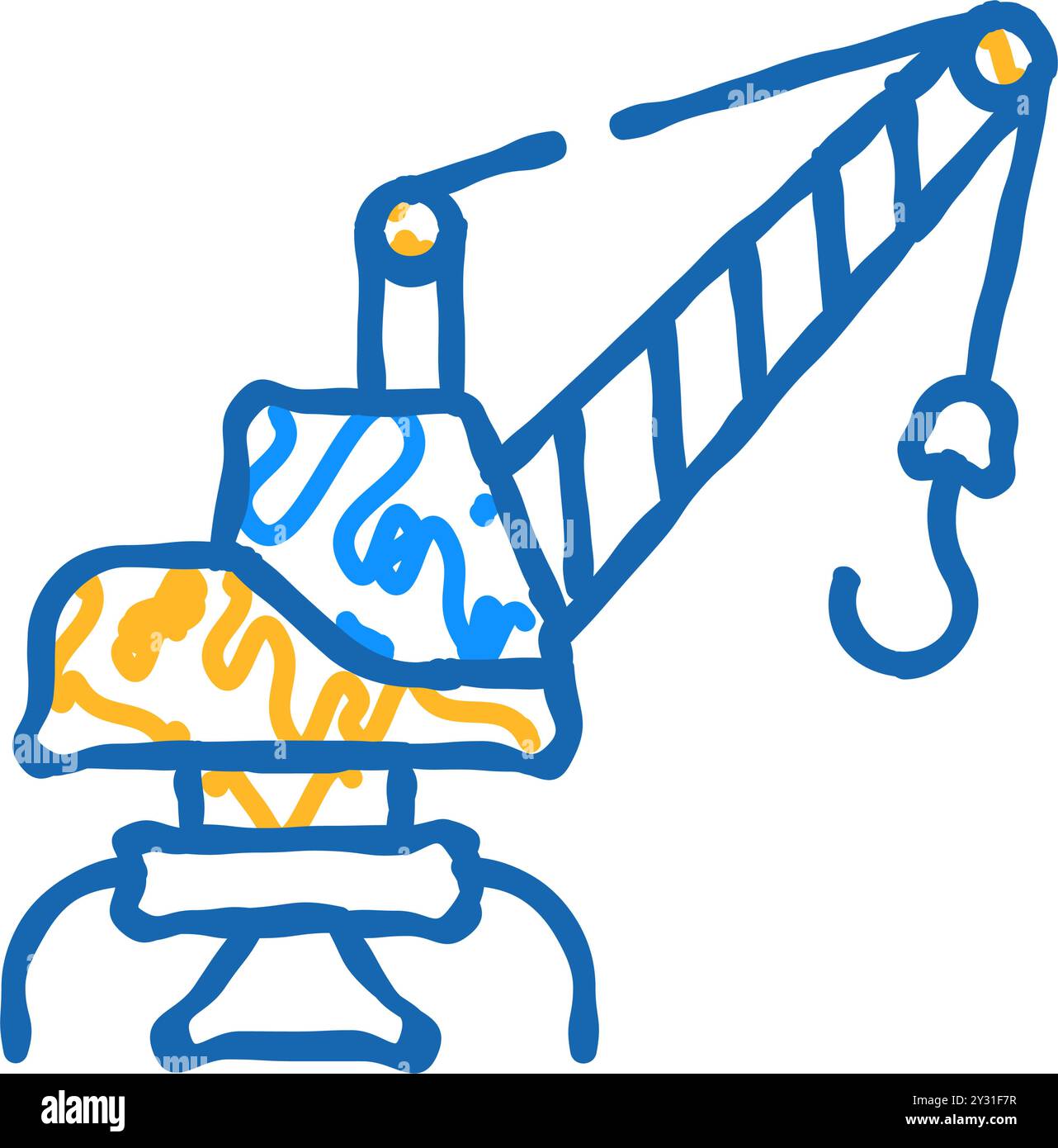 port crane icon doodle illustration Stock Vector Image & Art - Alamy