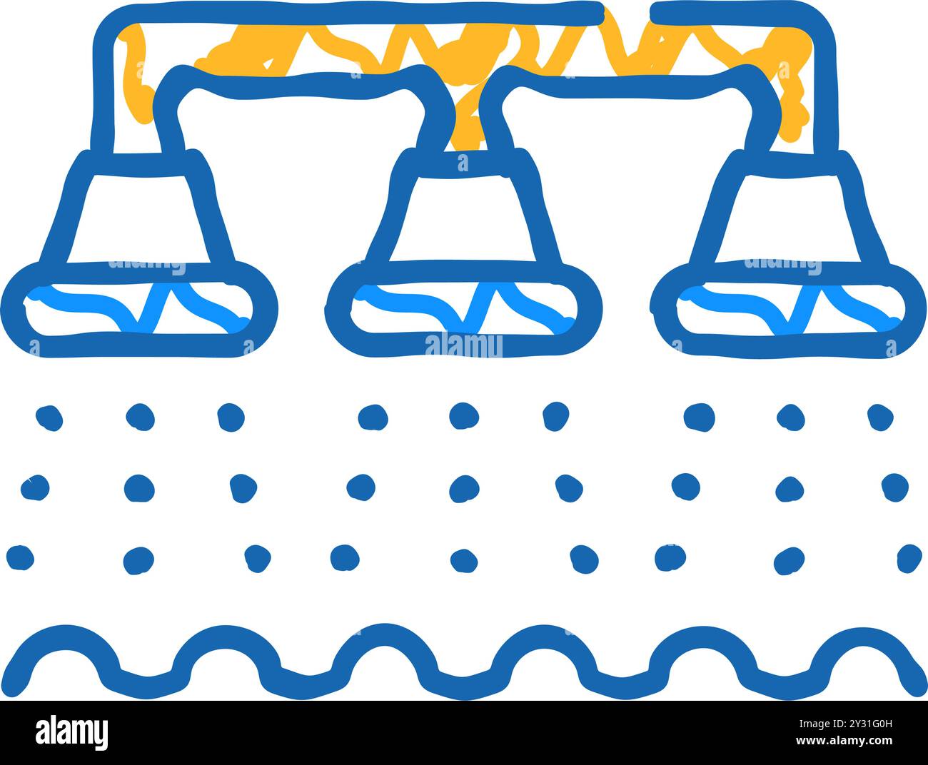watering irrigation system icon doodle illustration Stock Vector Image ...