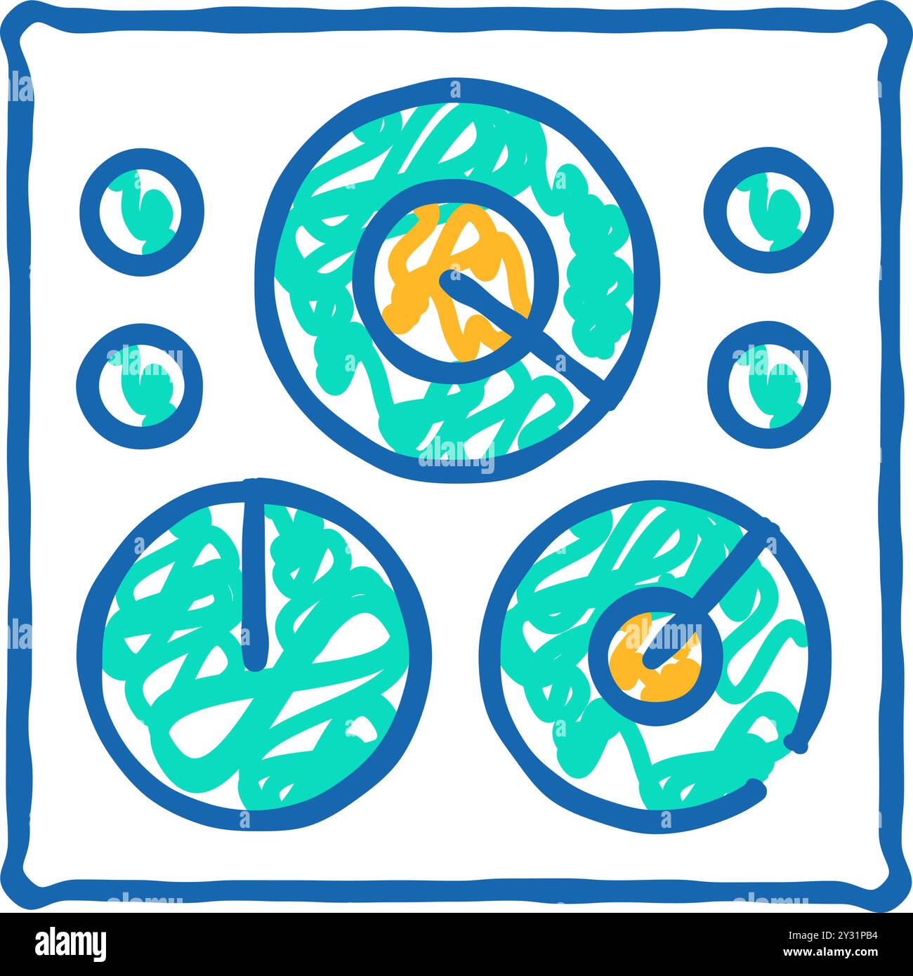 circular field icon doodle illustration Stock Vector Image & Art - Alamy