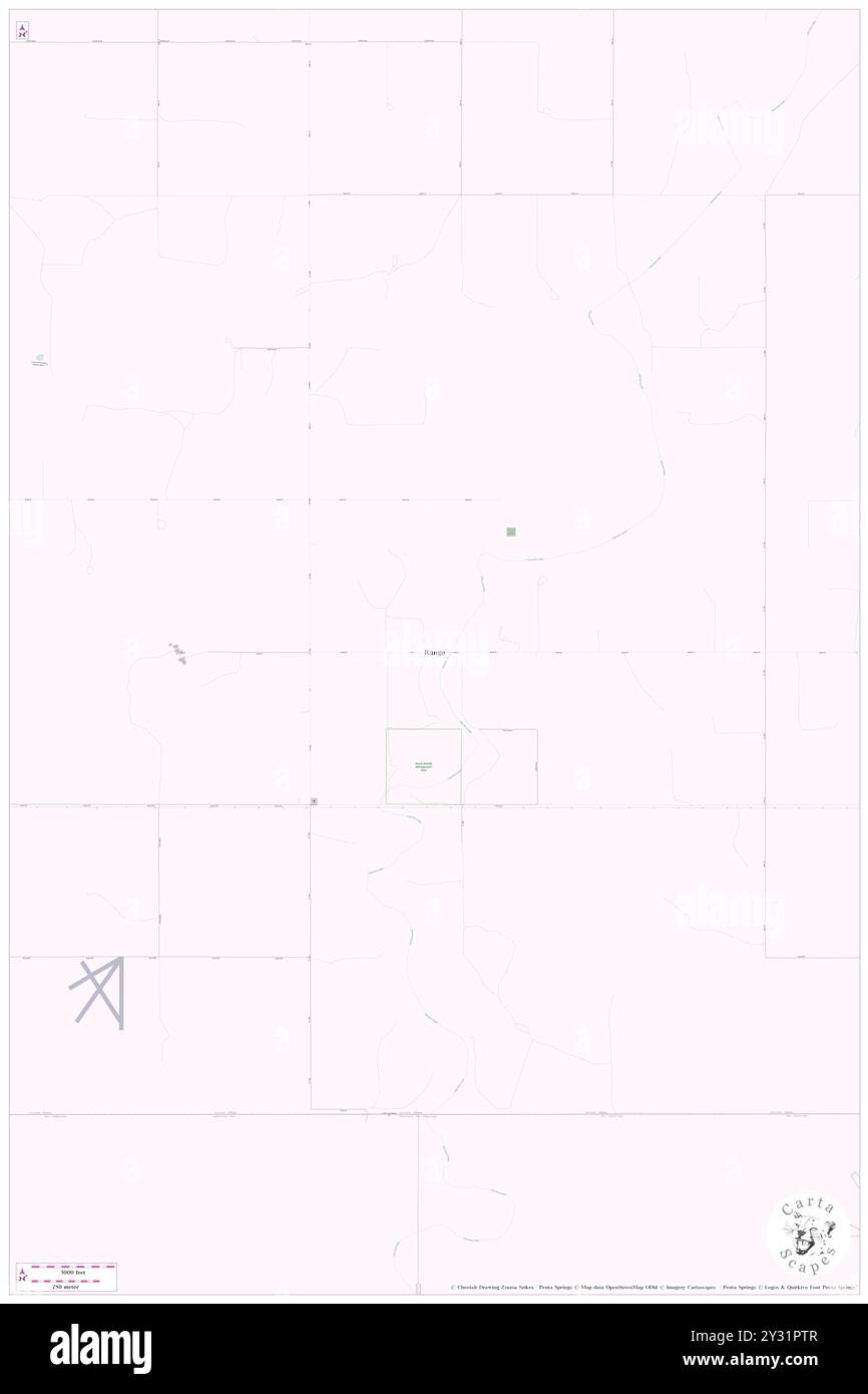 Range, Texas County, US, United States, Oklahoma, N 36 32' 38'', S 101 4' 59'', map, Cartascapes Map published in 2024. Explore Cartascapes, a map revealing Earth's diverse landscapes, cultures, and ecosystems. Journey through time and space, discovering the interconnectedness of our planet's past, present, and future. Stock Photo