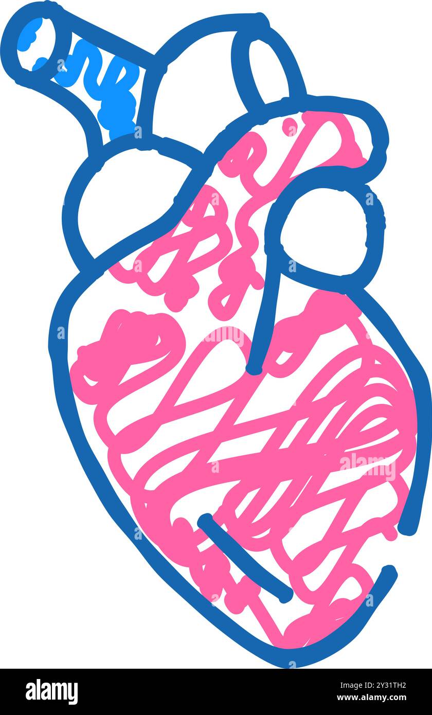 heart human organ icon doodle illustration Stock Vector Image & Art - Alamy