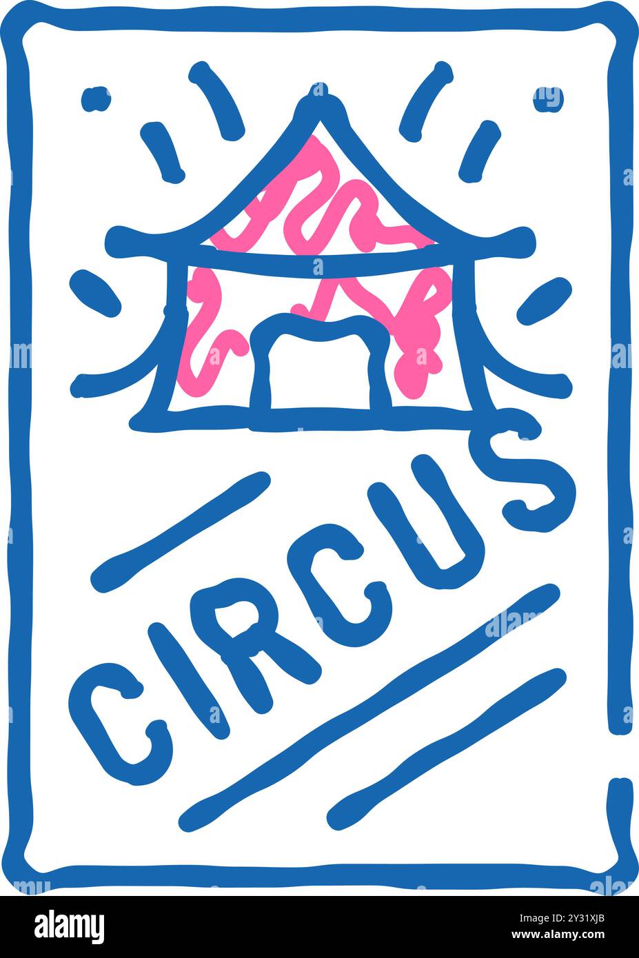 circus poster icon doodle illustration Stock Vector Image & Art - Alamy