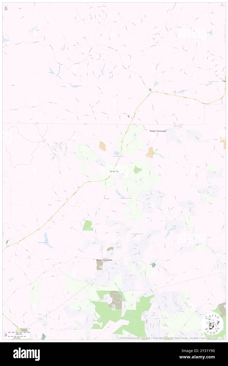 Sharp Top, Cherokee County, US, United States, Georgia, N 34 21' 47'', S 84 28' 58'', map, Cartascapes Map published in 2024. Explore Cartascapes, a map revealing Earth's diverse landscapes, cultures, and ecosystems. Journey through time and space, discovering the interconnectedness of our planet's past, present, and future. Stock Photo