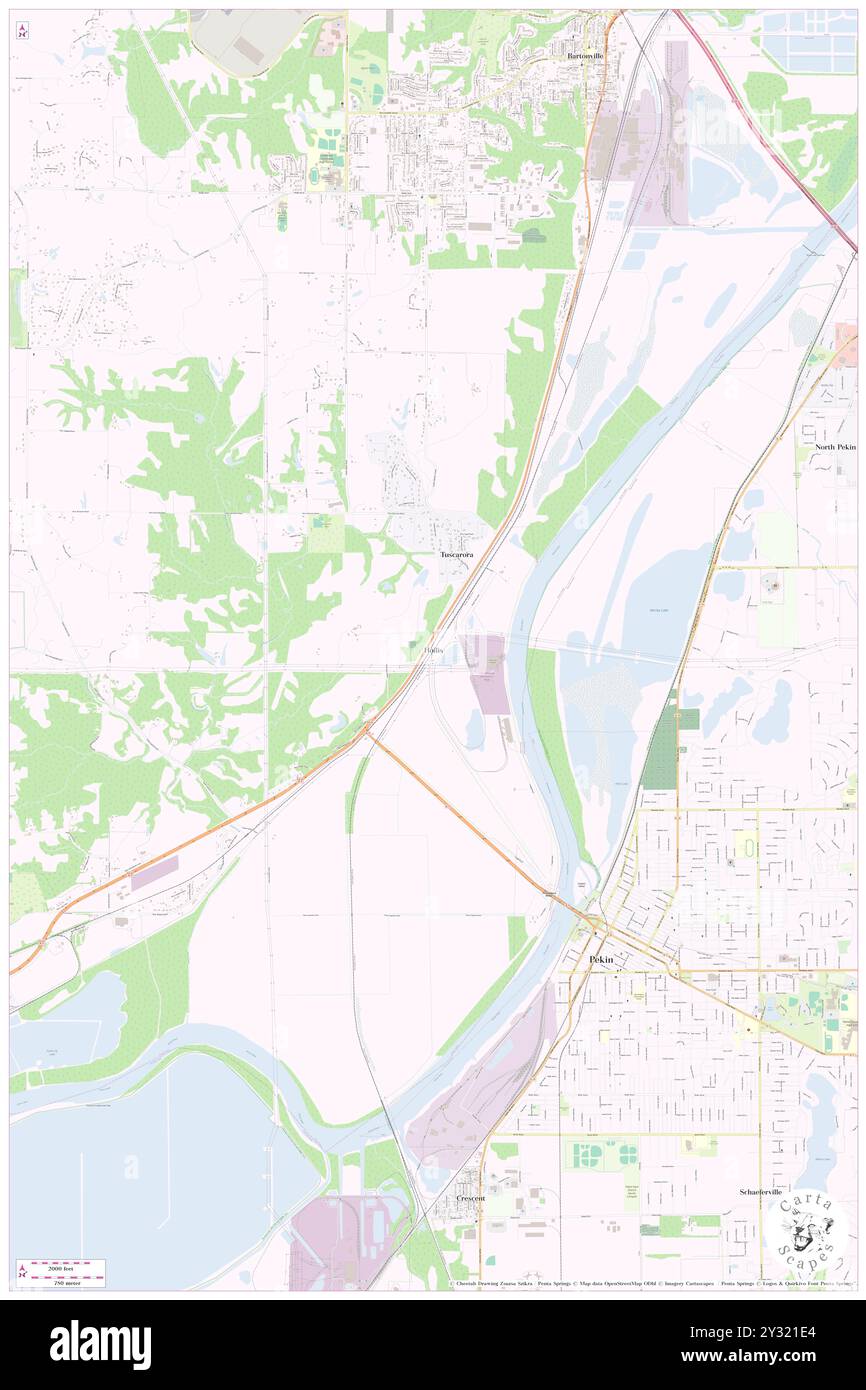 Hollis, Peoria County, US, United States, Illinois, N 40 35' 48'', S 89 40' 12'', map, Cartascapes Map published in 2024. Explore Cartascapes, a map revealing Earth's diverse landscapes, cultures, and ecosystems. Journey through time and space, discovering the interconnectedness of our planet's past, present, and future. Stock Photo