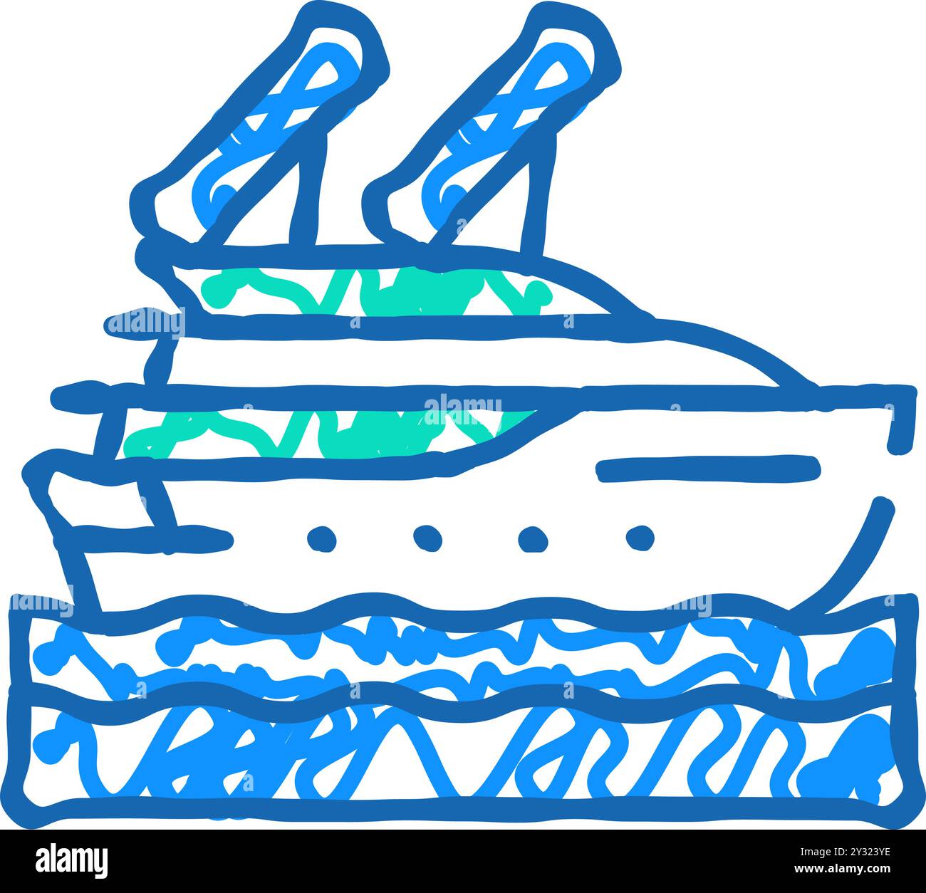 solar powered ship icon doodle illustration Stock Vector Image & Art ...