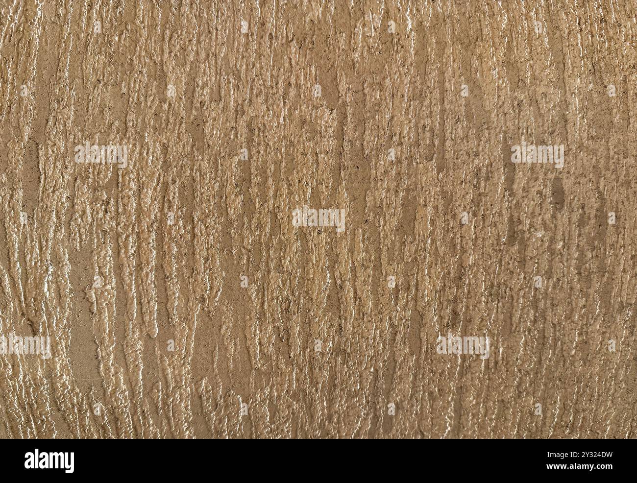 Raw and uneven finishes of cement texture in horizontal linen pattern of wall finishes. Stock Photo