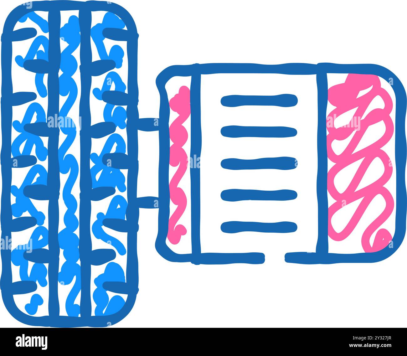 electric motor on wheel icon doodle illustration Stock Vector Image ...