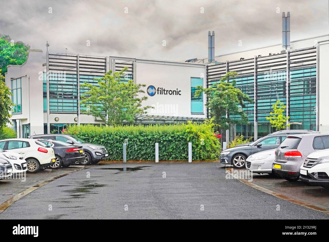 Filtronic multinational high tech business one of many modern technology buildings in flourishing science park at Sedgefield County Durham England UK Stock Photo