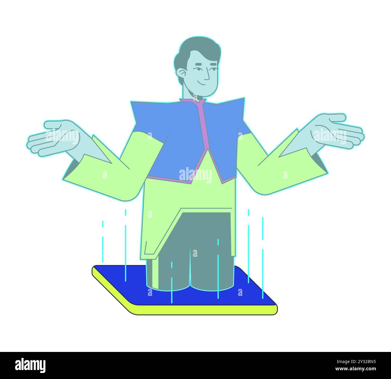 Hologram person Stock Vector Images - Alamy