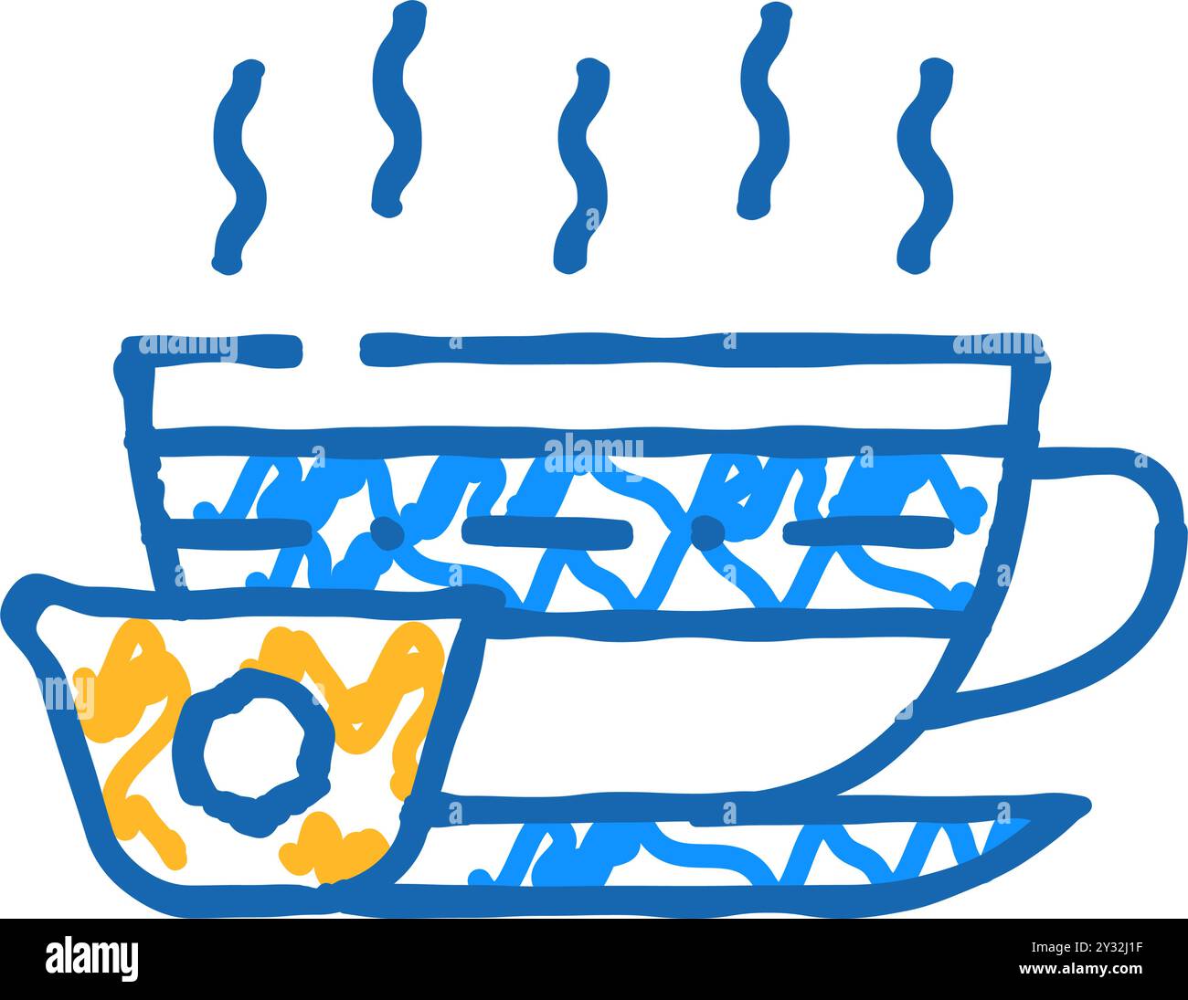 tea with honey icon doodle illustration Stock Vector Image & Art - Alamy