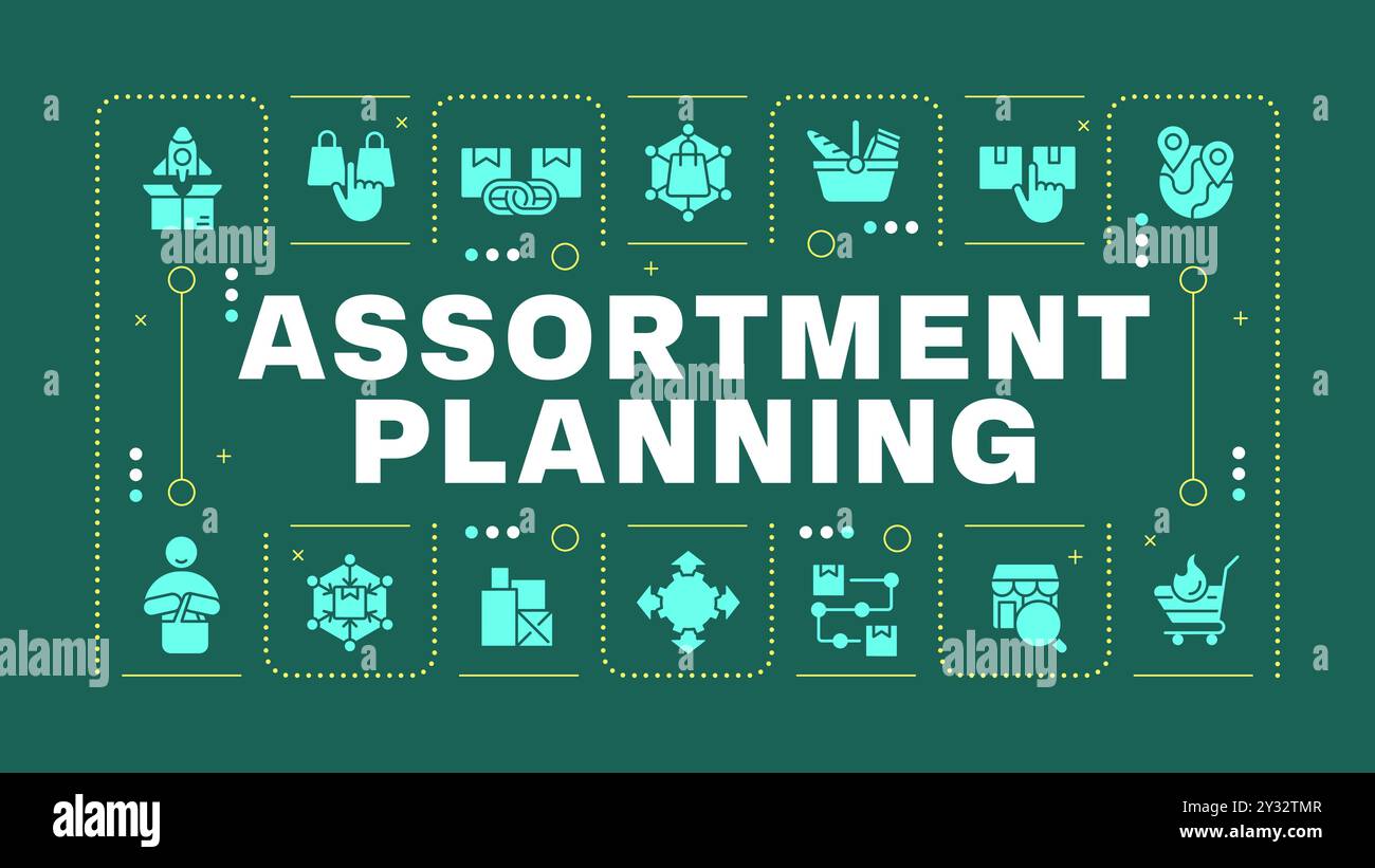 Assortment Strategy Dark Green Word Concept Stock Vector Image &Amp; Art - Alamy