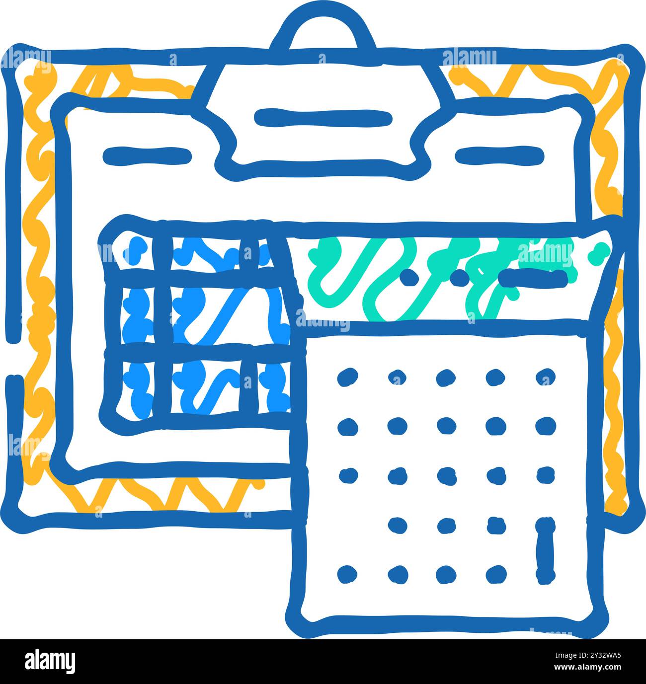 accounting department icon doodle illustration Stock Vector Image & Art ...