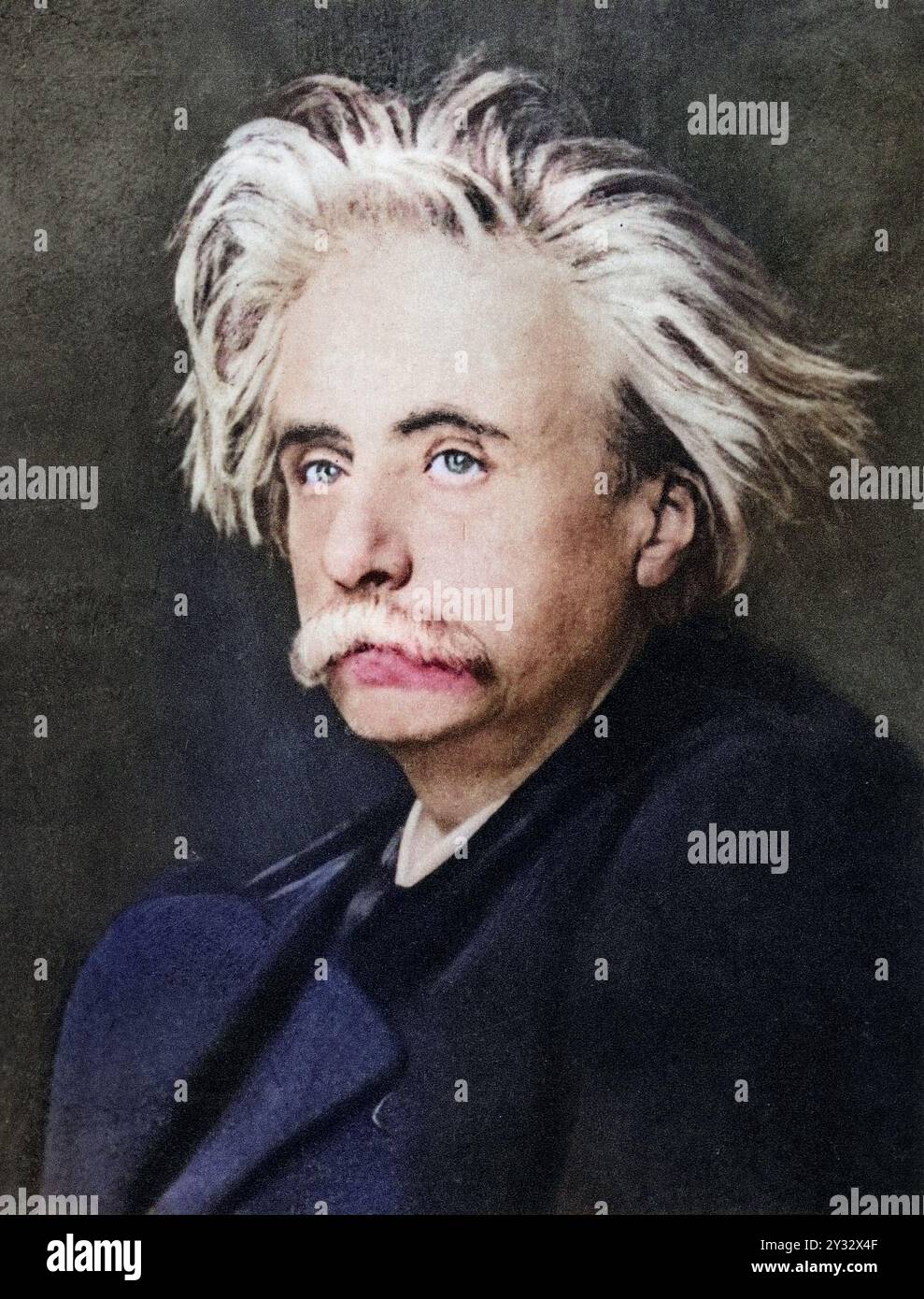 Edvard (Hagerup) Grieg (1843-1907), norwegischer Komponist. Nach einer ...